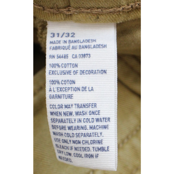 American Eagle Outfitters Pants Mens 31 X 32 Brown Chino Mid-Rise Straight Leg - Picture 4 of 7